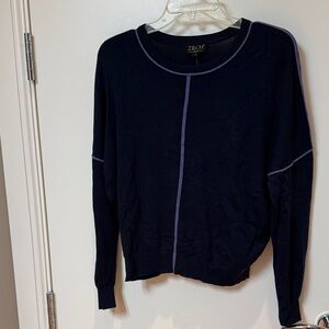 Zilch Amsterdam sweater with lilac piping